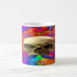 Skull Butterfly in Colour Coffee Mug