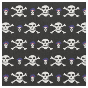 Skull & Captain fashion Fabric - Pirates/Halloween