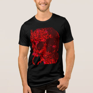Skull Carved in Roses Tri-Blend Shirt