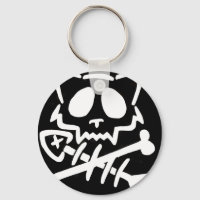 Skull Cat with Crossed Bones