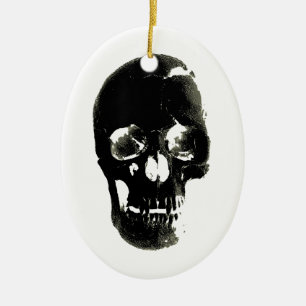 Skull Ceramic Ornament