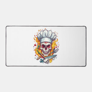 Skull Chef Kitchen Master Desk Mat