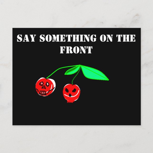 Skull Cherries Postcard (Front)