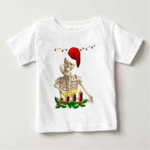skull christmas baby T-Shirt