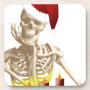 skull christmas coaster
