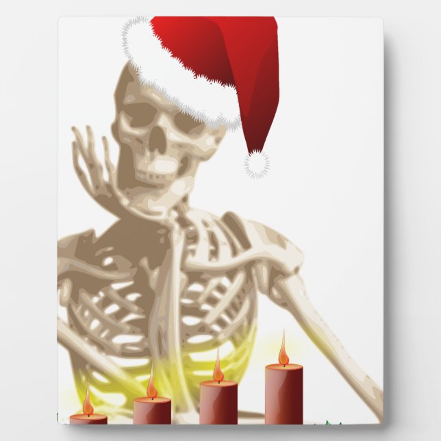 skull christmas plaque (Front)
