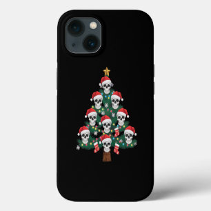 Skull Christmas Tree Pajama Cool Skeleton Santa iPhone 13 Case