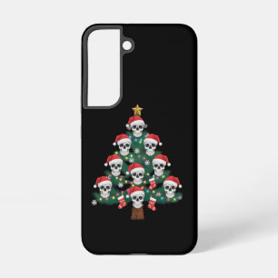 Skull Christmas Tree Pajama Cool Skeleton Santa  Samsung Galaxy Case