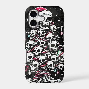 Skull Christmas Tree Pajama Skeleton Santa Hat