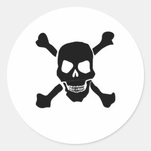 Skull Classic Round Sticker