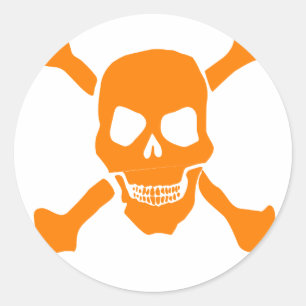 Skull Classic Round Sticker