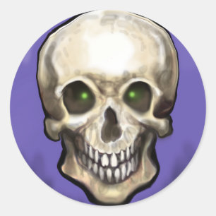 Skull Classic Round Sticker
