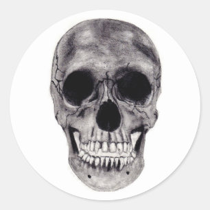 Skull Classic Round Sticker