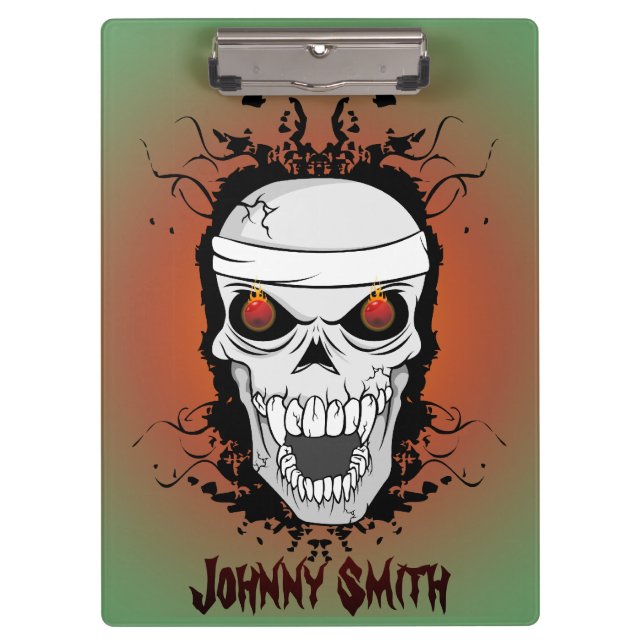 skull clipboard. clipboard (Front)