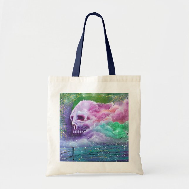 Skull Cloud Tote Bag (Front)