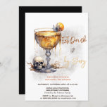 Skull Cocktail Scary Costumes & Cocktail Halloween Invitation<br><div class="desc">Cute skull cocktails theme Halloween party invitation. Personalize this spooktacular invite with your details.</div>