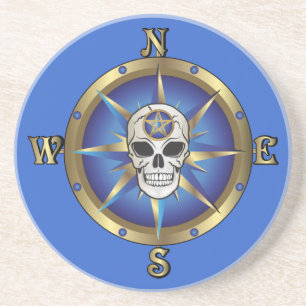Skull Compass Coaster