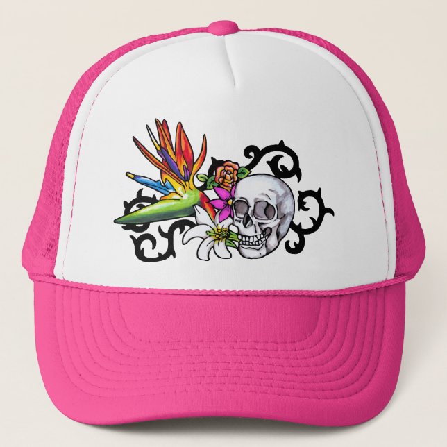 Skull copy trucker hat (Front)