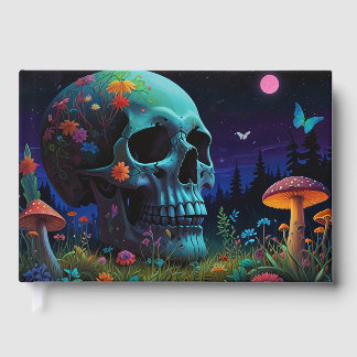 Skull Cover Guest Book