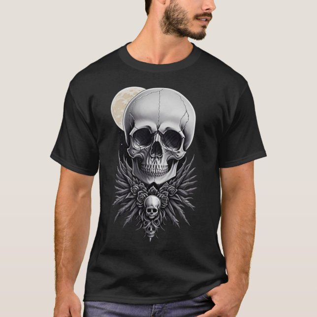 Skull creepy gothic Tshirt  (Front)