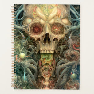 Skull Creepy Surreal Horror Art Planner