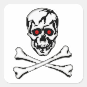 Skull & Cross Bone! Square Sticker