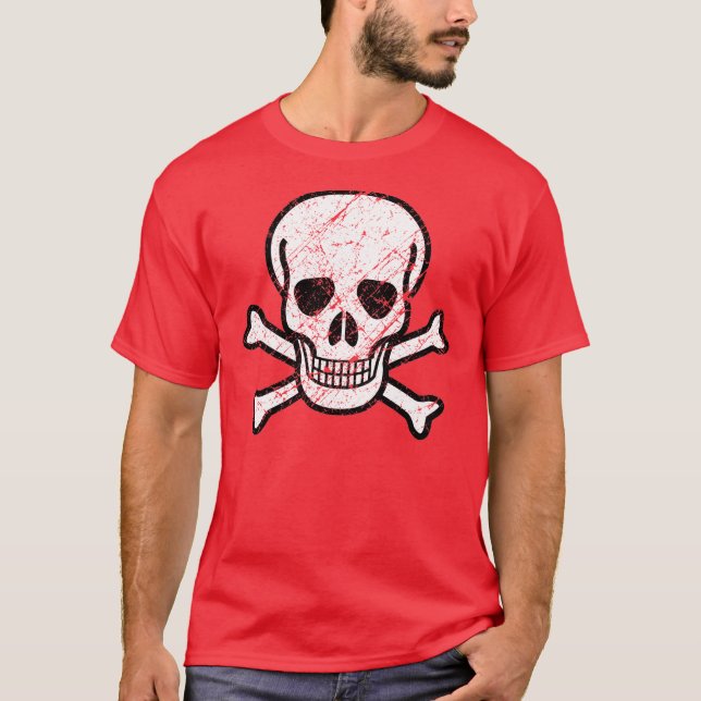 Skull & Cross Bones, Vintage T-Shirt (Front)