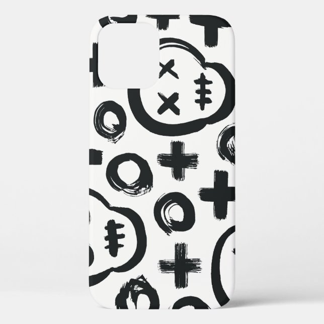 Skull Cross Circle: Seamless Decoration. Case-Mate iPhone Case (Back)