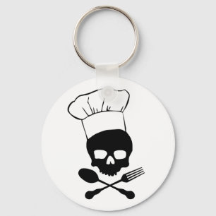 Skull & Crossbones Chef Keychain