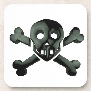 skull crossbones coaster