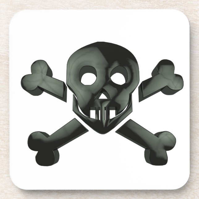 skull crossbones coaster (Front)