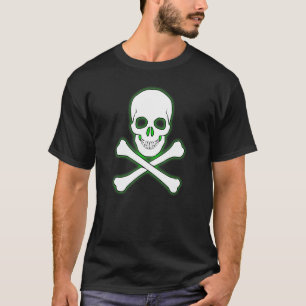 Skull & Crossbones Jolly Roger Pirate Flag Creepy T-Shirt