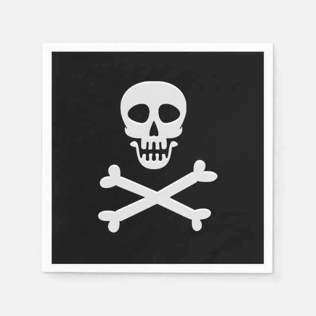 Skull & Crossbones Napkin (Front)
