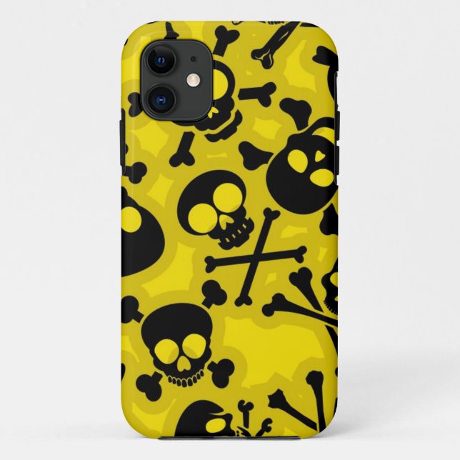 Skull & Crossbones Pattern Case-Mate iPhone Case (Back)