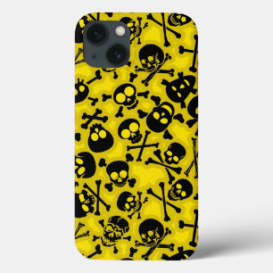 Skull & Crossbones Pattern iPhone 13 Case