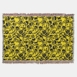Skull & Crossbones Pattern Throw Blanket