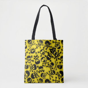 Skull & Crossbones Pattern Tote Bag