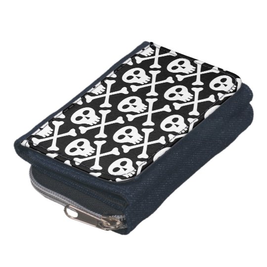 Skull & Crossbones Pattern Wallet
