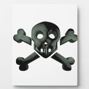 skull crossbones plaque