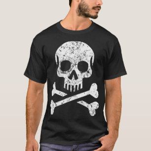 Skull Crossbones Skeleton Jolly Roger Flag T-Shirt