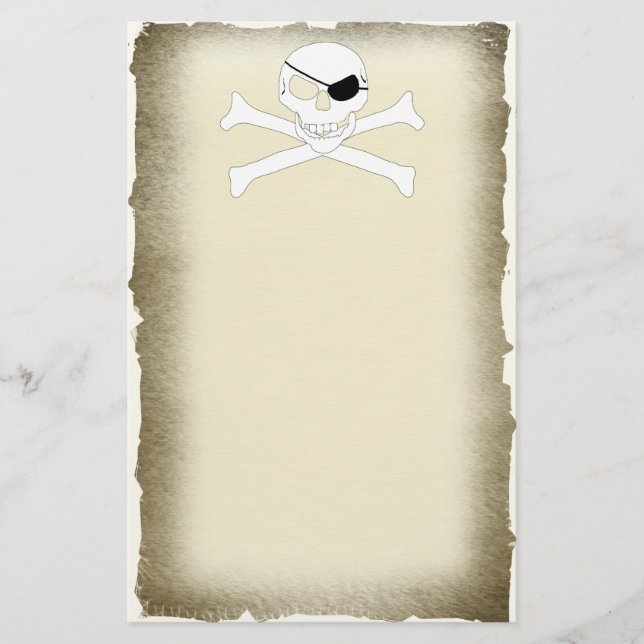 Skull & Crossbones Stationery (Front)