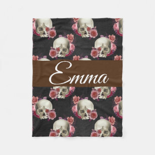 Skull Custom Fleece Blanket
