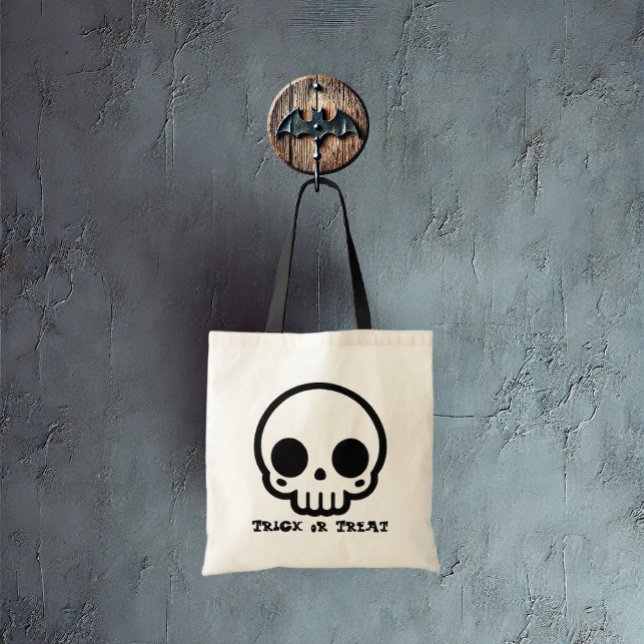 Skull - Customize Candy Tote Bag (A spooky candy bag for your special child.)