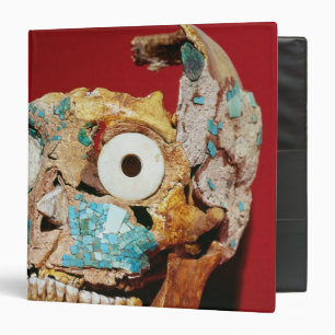 Skull decorated with a mosaic in turquoise binder