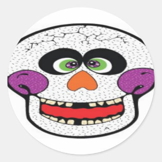 Skull Design Merchandise Classic Round Sticker