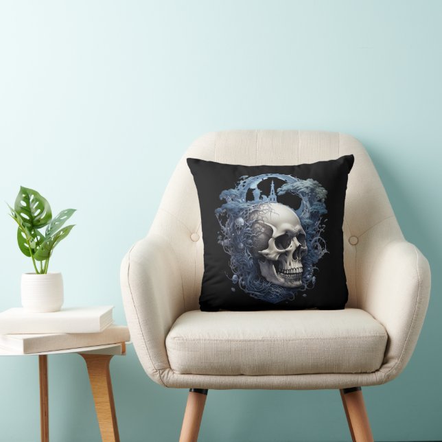 💀 Skull Design Pillows ☠️ (Chair)