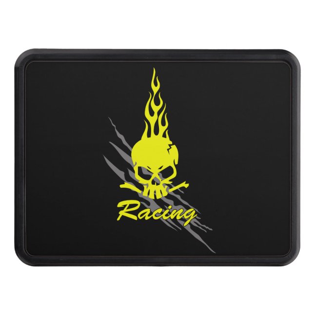 Skull Design Trailer Hitch Cover (Front)