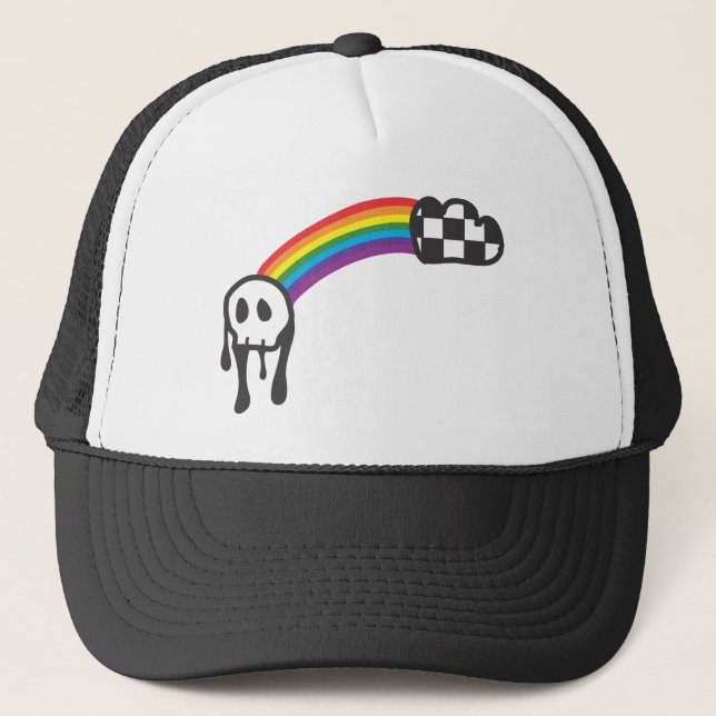 Skull Design Trucker Hat (Front)