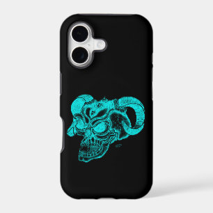 Skull Devil head Black and Green Design