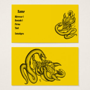 Skull - Devil Head with Snake